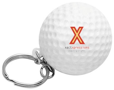 Golf Ball Stress Reliever Key Chain