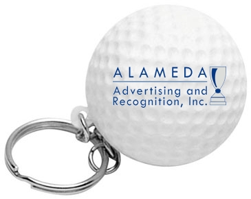 Golf Ball Stress Reliever Key Chain