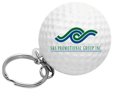 Golf Ball Stress Reliever Key Chain