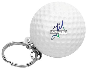 Golf Ball Stress Reliever Key Chain