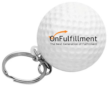 Golf Ball Stress Reliever Key Chain