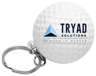 Golf Ball Stress Reliever Key Chain