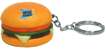 Hamburger Stress Reliever Key Chain