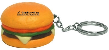 Hamburger Stress Reliever Key Chain