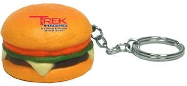 Hamburger Stress Reliever Key Chain