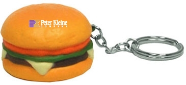 Hamburger Stress Reliever Key Chain