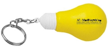 Lightbulb Stress Reliever Key Chain