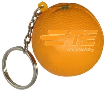 Orange Stress Reliever Key Chain