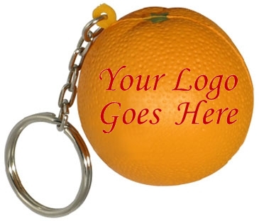 Orange Stress Reliever Key Chain