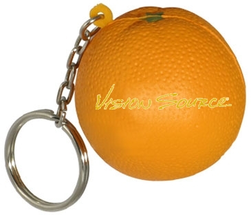Orange Stress Reliever Key Chain