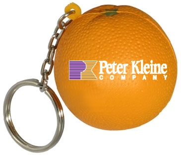 Orange Stress Reliever Key Chain