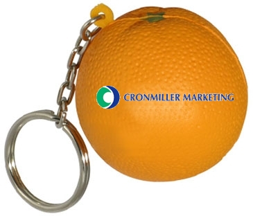 Orange Stress Reliever Key Chain