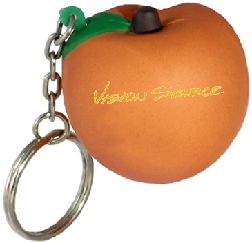 Peach Stress Reliever Key Chain