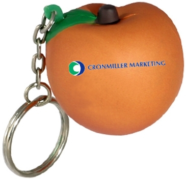 Peach Stress Reliever Key Chain