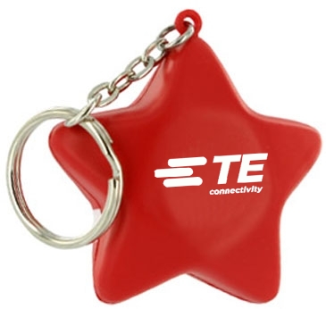 Patriotic Star Stress Reliever Key Chain