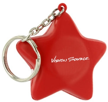 Patriotic Star Stress Reliever Key Chain