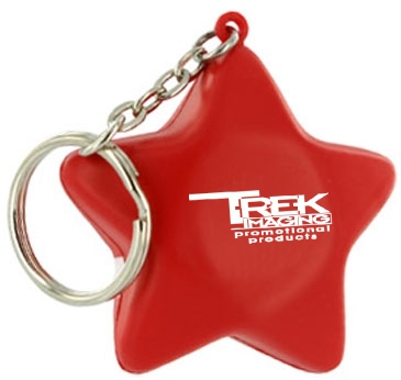 Patriotic Star Stress Reliever Key Chain