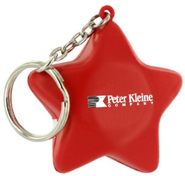 Patriotic Star Stress Reliever Key Chain