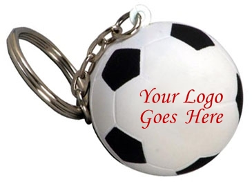 Soccer Ball Stress Reliever Key Chain