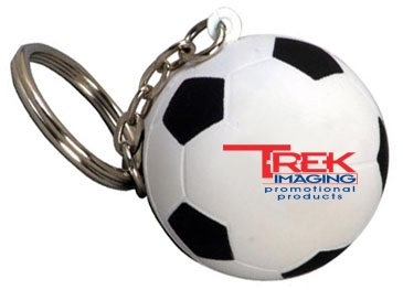 Soccer Ball Stress Reliever Key Chain