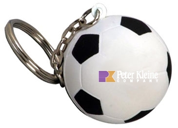 Soccer Ball Stress Reliever Key Chain