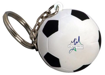 Soccer Ball Stress Reliever Key Chain