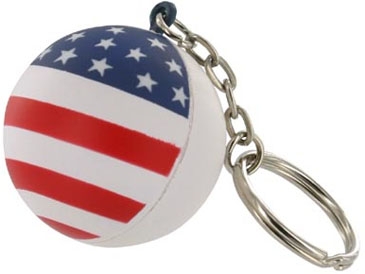 Patriotic Stress Ball Key Chain