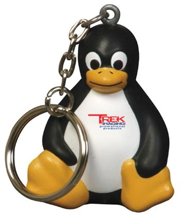 Sitting Penguin Stress Reliever Key Chain