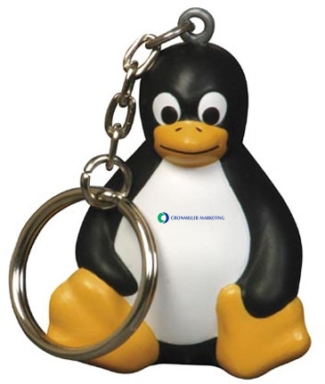Sitting Penguin Stress Reliever Key Chain