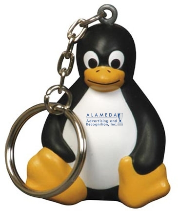 Sitting Penguin Stress Reliever Key Chain