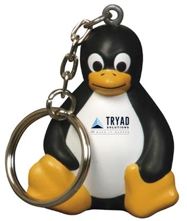 Sitting Penguin Stress Reliever Key Chain