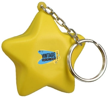 Star Stress Reliever Key Chain