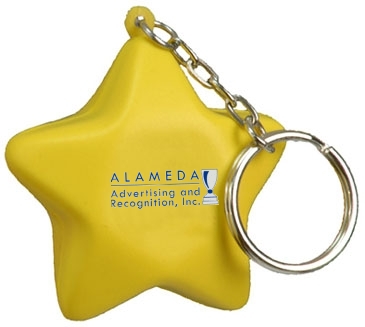 Star Stress Reliever Key Chain