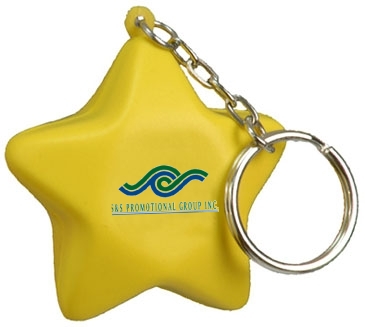 Star Stress Reliever Key Chain