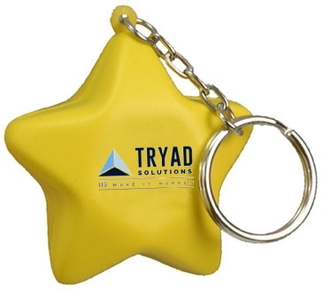 Star Stress Reliever Key Chain