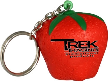Strawberry Stress Reliever Key Chain
