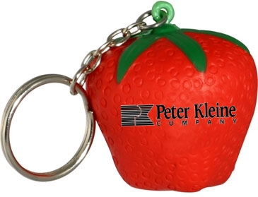 Strawberry Stress Reliever Key Chain