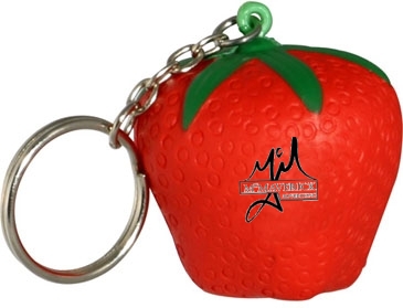 Strawberry Stress Reliever Key Chain