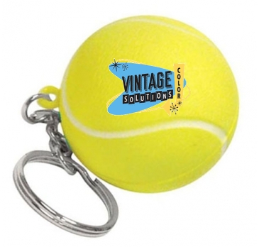 Tennis Ball Stress Reliever Key Chain