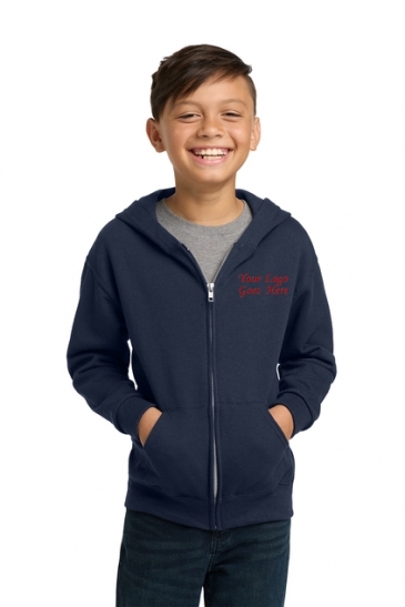Jerzees® - Youth NuBlend® Full-Zip Hooded Sweatshirt