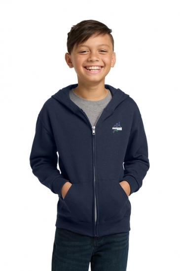 Jerzees® - Youth NuBlend® Full-Zip Hooded Sweatshirt