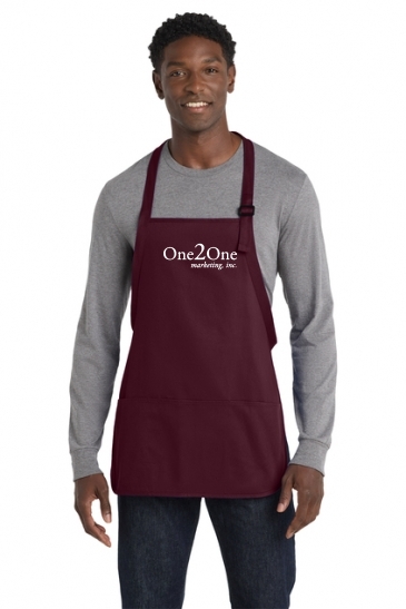 Port Authority® Medium Length Apron with Pouch Pockets