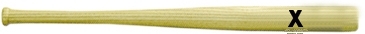 18" Mini Wood Baseball Bat