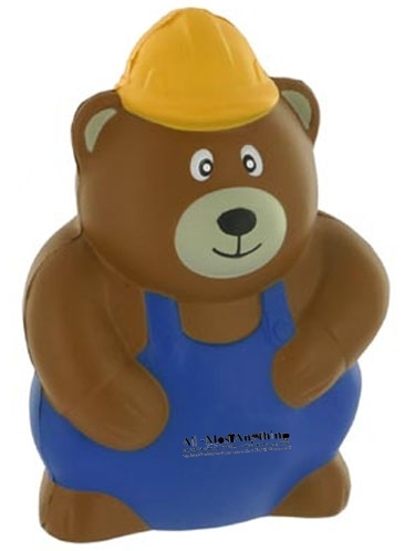 Construction Worker Bear Stress Reliever