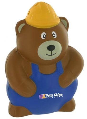Construction Worker Bear Stress Reliever