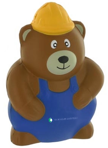 Construction Worker Bear Stress Reliever