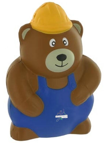 Construction Worker Bear Stress Reliever