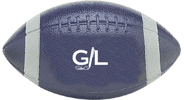Mini Plastic Football With End Stripes