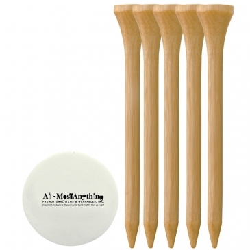 5 Wood Tees 2 3/4", 1 Ball Marker