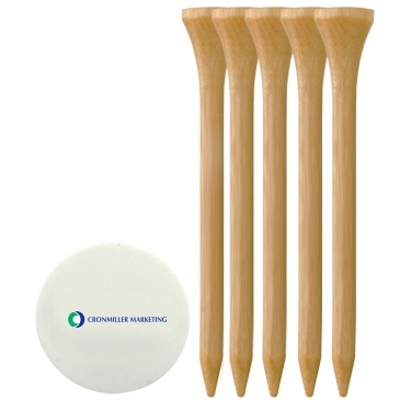 5 Wood Tees 2 3/4", 1 Ball Marker